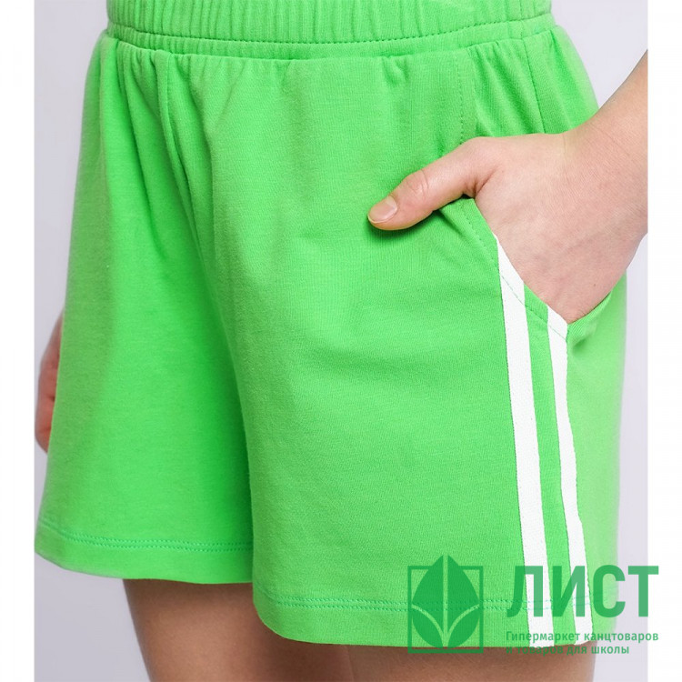 Шорты для девочки артикул CLE 8836161/57г размерный ряд 34/134-42/158 цвет светло-зеленый