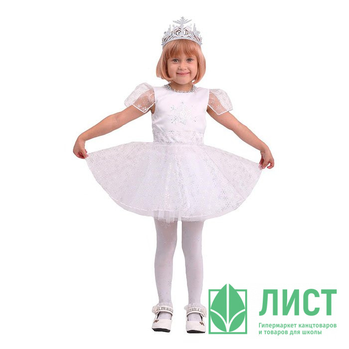 Украшение новогоднее Снежинка снежка (платье,корона) р.32(122) арт.2096 к-20-32-122