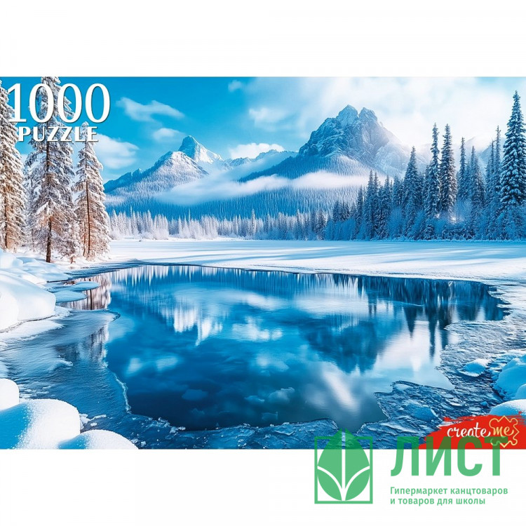 Пазл 1000 элементов Зимнее озеро (РК) арт П1000-7631