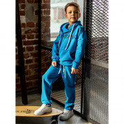 Костюм спортивный для мальчика арт.BATIK ПИТ размер 32/122-38/146 цвет небесно-голубой