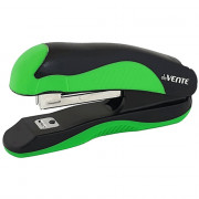 Степлер №10 (12л) пластик с каучуковой  вставкой deVENTE Монохром (Monochrome) черн/зел арт.4142001