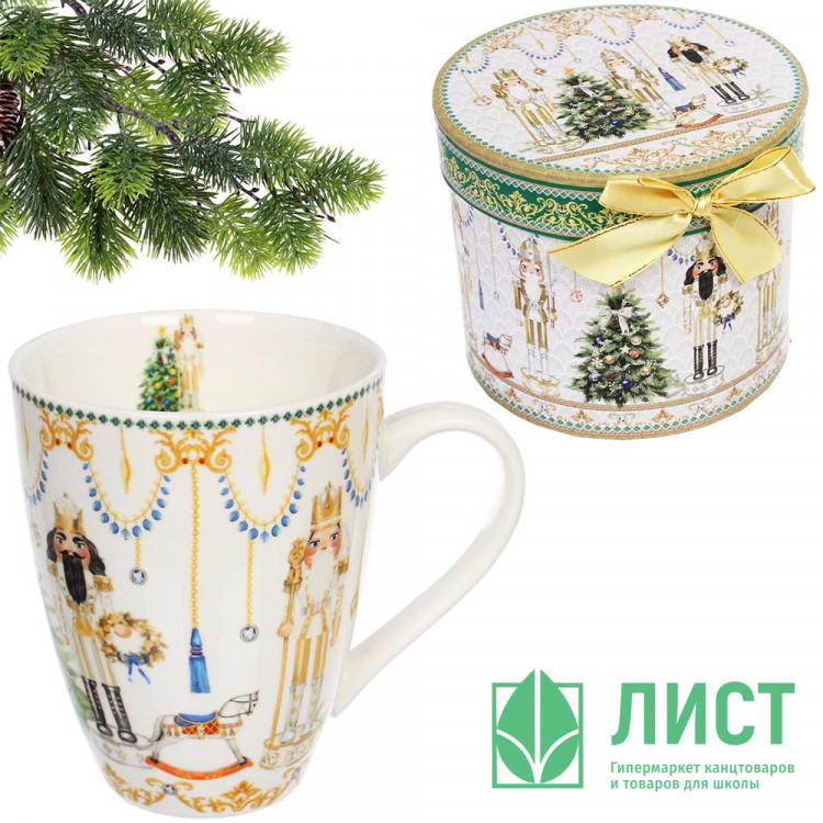 Кружка керамическая 340мл "Щелкунчик" в подарочной коробке арт.891-0593