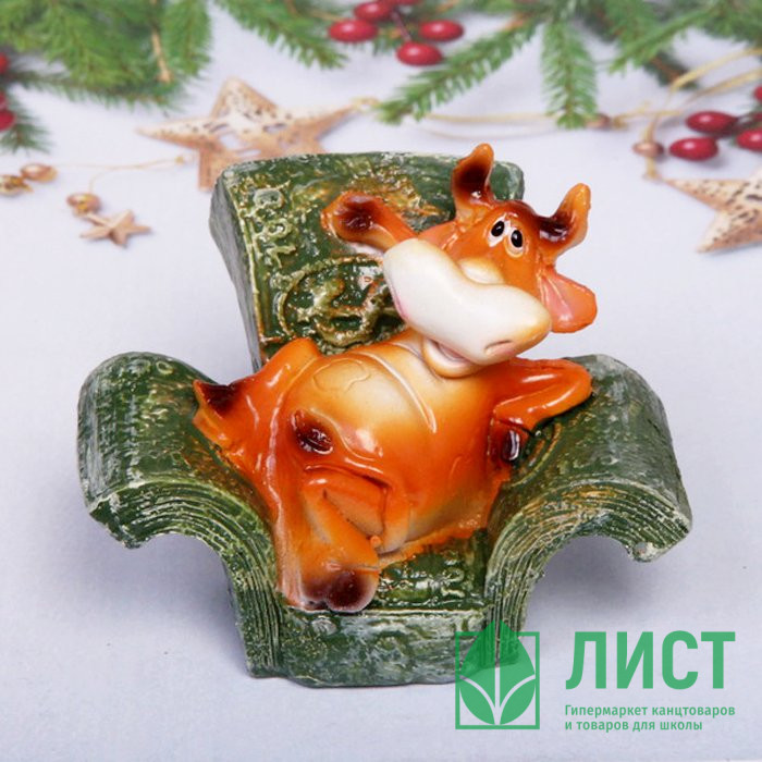 Статуэтка СГ "Бычок Жорик в денежном кресле" 7см арт.541-311