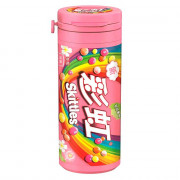 Жевательная конфета Skittles 30гр, вкус цветов, банка (Ст.12)
