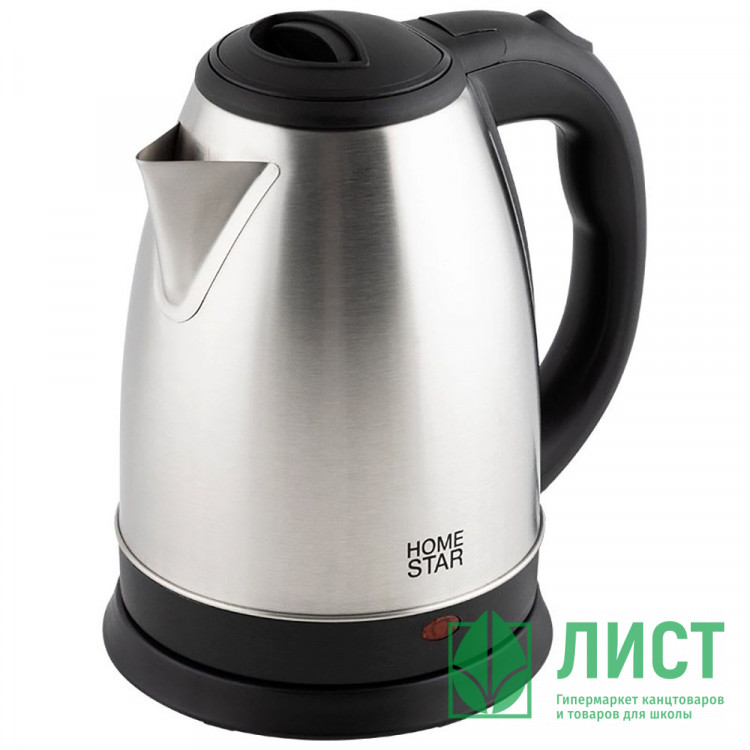 Чайник металлический 1.8л Homestar HS-1010А, 1500Вт, черный