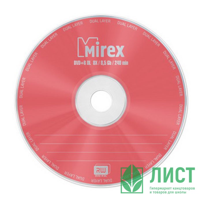 Диск  DVD+R Mirex 4,7Gb, 16x, Slim Case (ст.5) штука