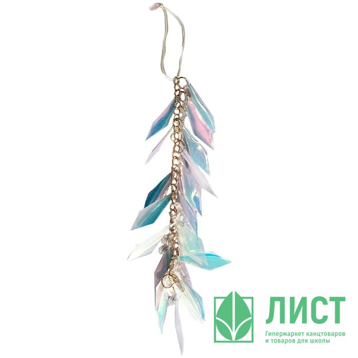 Украшение декор.подвеска "Лиана. Листики" 21см арт.86412