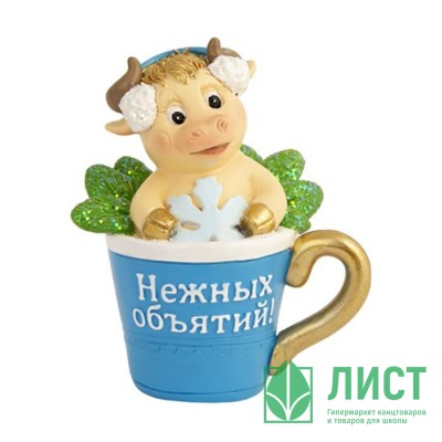 Статуэтка СГ &quot;Бычок в бокале&quot; 8,5см арт.81599 Статуэтка СГ "Бычок в бокале" 8,5см арт.81599