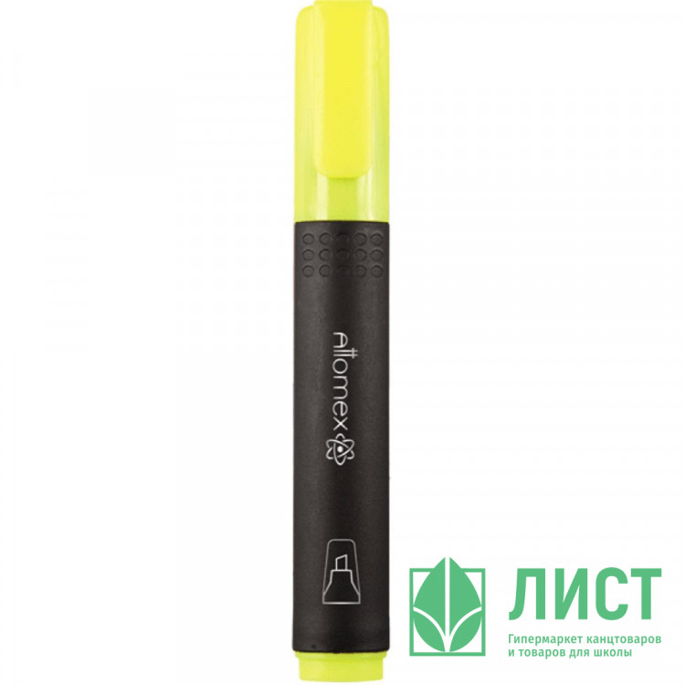 Текстовыделитель  Attomex 1-4мм скошенный желтый арт.5045300