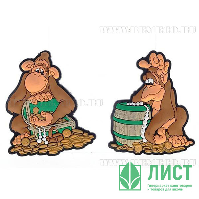 юМагнит СИМВОЛ ГОДА "Обезьяна" 6см асс. арт.663420