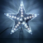 Наконечник 17,5см "Звезда.Луч" светодиодная 28LED цвет белый арт.111-334