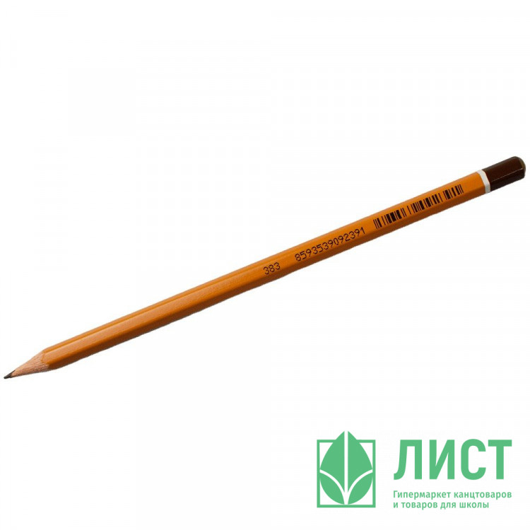 Карандаш чернографитный KOH-I-NOOR без ластика арт.1500 2Н