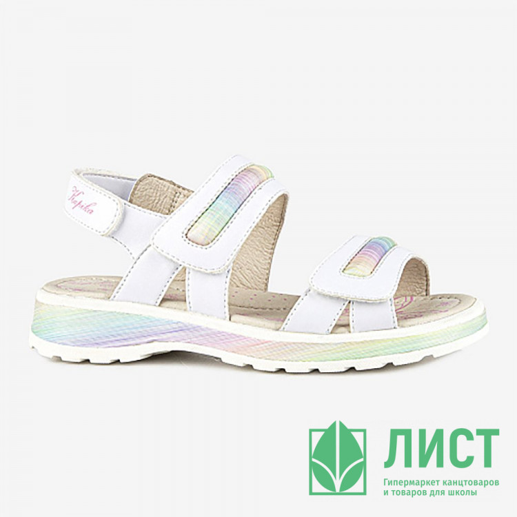 Босоножки для девочки (Kapika) белый верх-искусственная кожа подкладка-искусственная кожа артикул 33599п-3