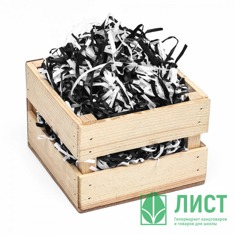 Наполнитель для коробок 50гр Инь Янь тишью цв.чёрно-белый арт.9567756