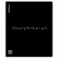 Тетрадь пластиковая обложка  А5 клетка 48 листов (ErichKrause) CoverProBook Words черный арт.61951 - 
