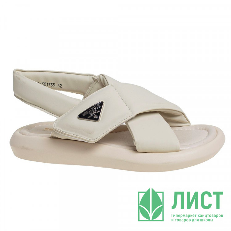 Босоножки для девочки (Сказка) цвет бежевый верх- искусственная кожа подкладка-натуральная кожа размерный ряд 32-37 арт.R221581755BE