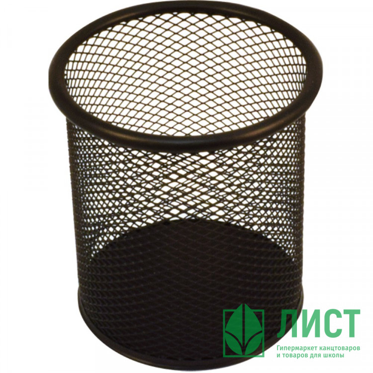Подставка для пишущих принадлежностей "deVENTE" 9x9x9,8 см, круглый, сетчатая металлическая, черная арт.4104719 (Ст.12)