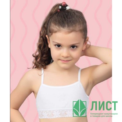 Топ для девочки подростковый арт.4467/4 размер 34/134-140 цвет белый 100% х/б Топ для девочки подростковый арт.4467/4 размер 34/134-140 цвет белый 100% х/б