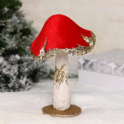 Игрушка декор. "Грибочек сказочный" 18,5см цв.красный арт.183-0524