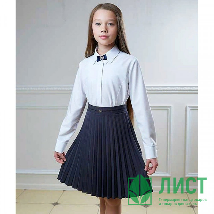 Юбка для девочки (ГЕРМИОНА) ткань 07 арт.4188-07 размер 32/134-44/170 цвет синий