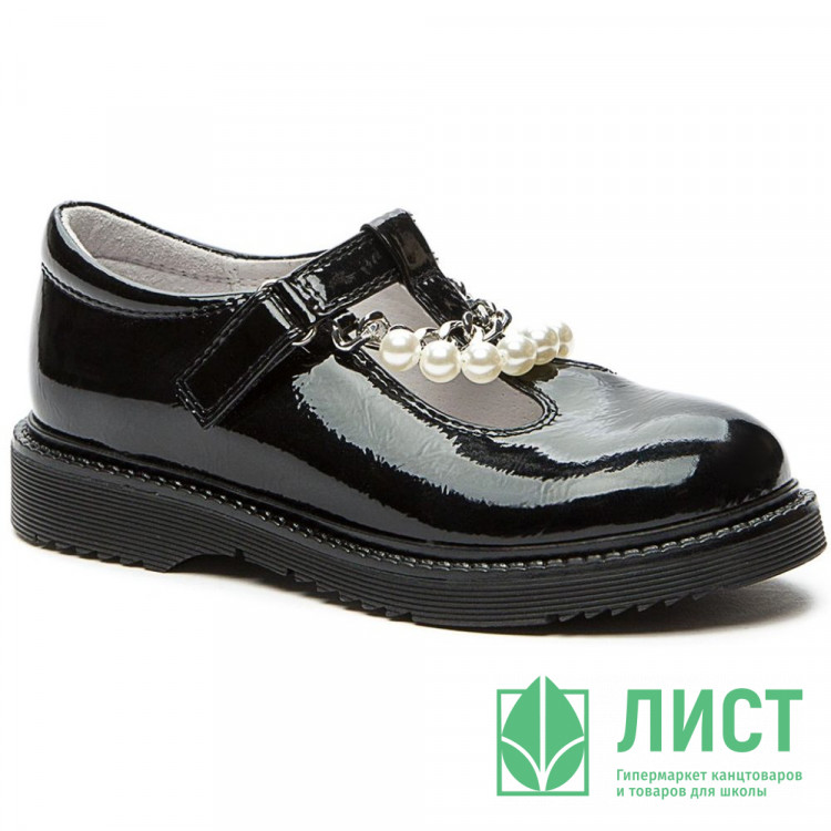 Туфли для девочки (BETSY) черные верх-натуральная кожа подкладка-натуральная кожа артикул 938407/01-01