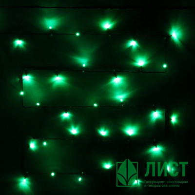 Гирлянда электрическая для дома точечная 9,5м 100LED цвет зеленый (зеленый провод) 8режимов арт.129-033 Гирлянда электрическая для дома точечная 9,5м 100LED цвет зеленый (зеленый провод) 8режимов арт.129-033