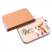 Пенал 1 отделение (ErichKrause) Corgi Puppy 205х135мм арт.60219
