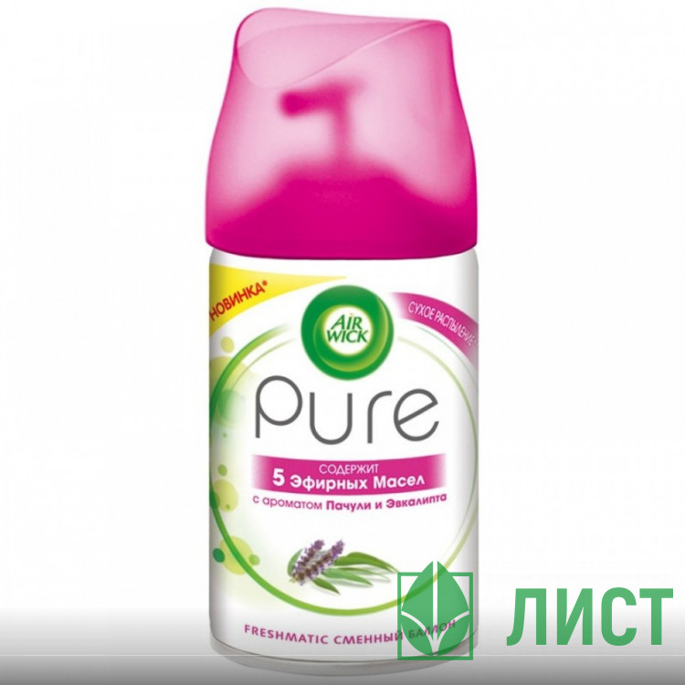 Освеж. Air Wick зап. блок 250 мл Древесный пачули и эвкалипт  (Ст.6)