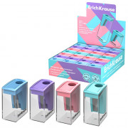 Точилка пл. (ErichKrause) контейнер 1 отверстие,  "City Mini" арт.61277 (Ст.28)