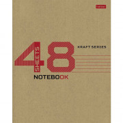 Тетрадь А5 клетка 48 листов скоба (Hatber) КРАФТ арт.48Т5В1_28075