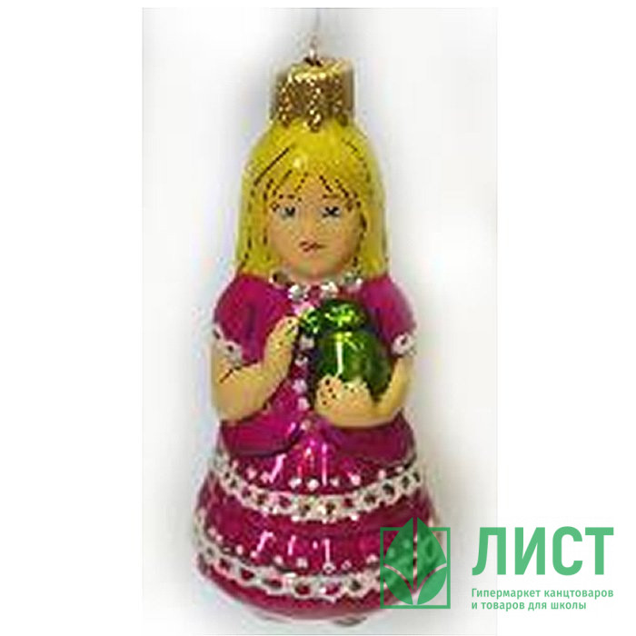 Украшение декоративное стекло 11см "Мальвина" п/у арт.ФУП-376/16