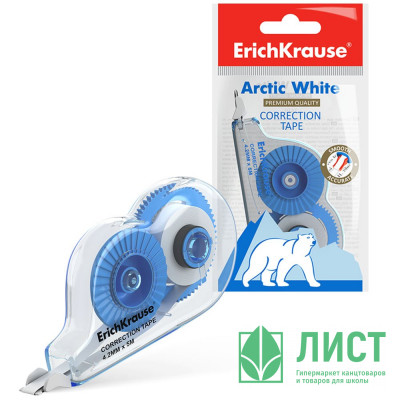 Корректирующая лента 4,2мм*5м ErichKrause Arctic white арт.21885 Корректирующая лента 4,2мм*5м ErichKrause Arctic white арт.21885