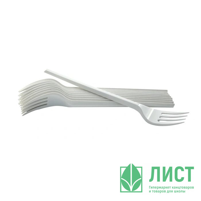 Вилка пластиковая упаковка 100шт.
