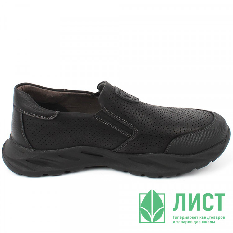 Полуботинки для мальчика (Antilopa) черные верх-искусственный нубук подкладка-натуральная кожа размер 32-37 арт.AL 7374