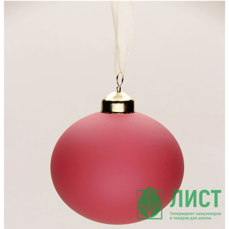 Шар пластик 08см матовый цв.пурпурно-красный 102 РШ2102