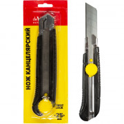 Нож канцелярский "deVENTE. REPAIR & CRAFT" 25 мм, металлическое направляющее, ручная система фиксации лезвия арт.4090408 (Ст.12/144)