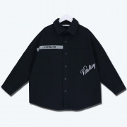 Рубашка для мальчика DELORAS артикул 55463 размер 34/134-44/164 цвет черный