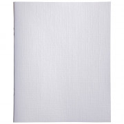 Тетрадь А5 клетка 48 листов бумвинил скоба (Hatber) Metallic Белая арт 48Т5бвВ1