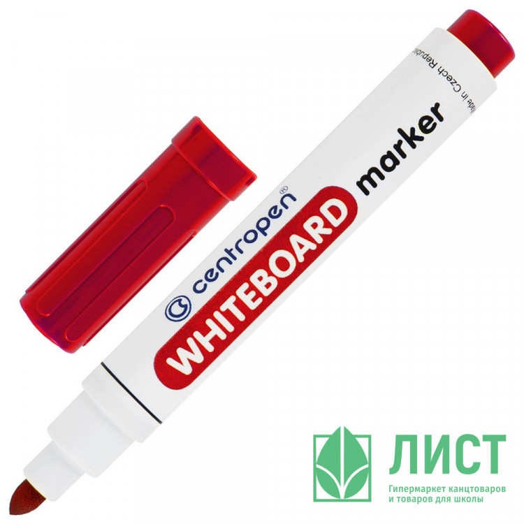 Маркер для доски CENTROPEN круглый 2,5мм красный арт.8559/1К
