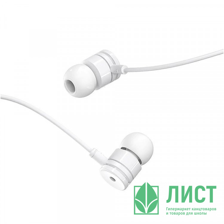 Наушники (вкладыши) Borofone BM31 Mysterious 1,2м белый
