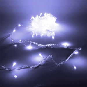 Гирлянда эл.д/дома точечная 09,5м 100LED "Bright light" (св.провод) цв.белый 8реж. арт.725-0045