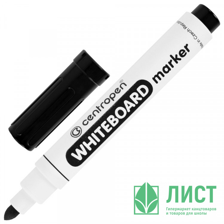 Маркер для доски CENTROPEN круглый 2,5мм черный арт.8559/1Ч