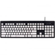 Клавиатура провод Oklick 580M черный/белый