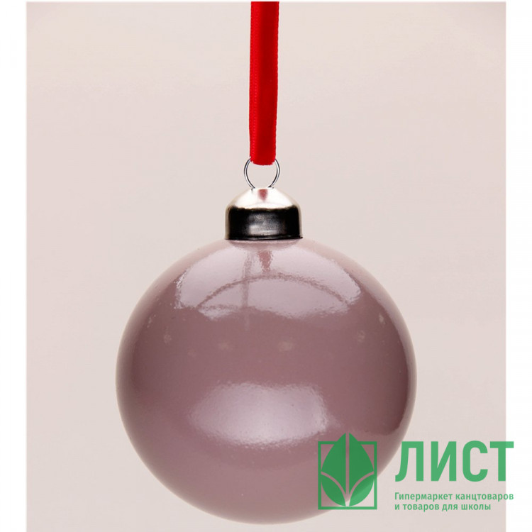 Шар пластик 08см глянцевый цв.бледно красно-фиолетовый 117 арт.РШ2517