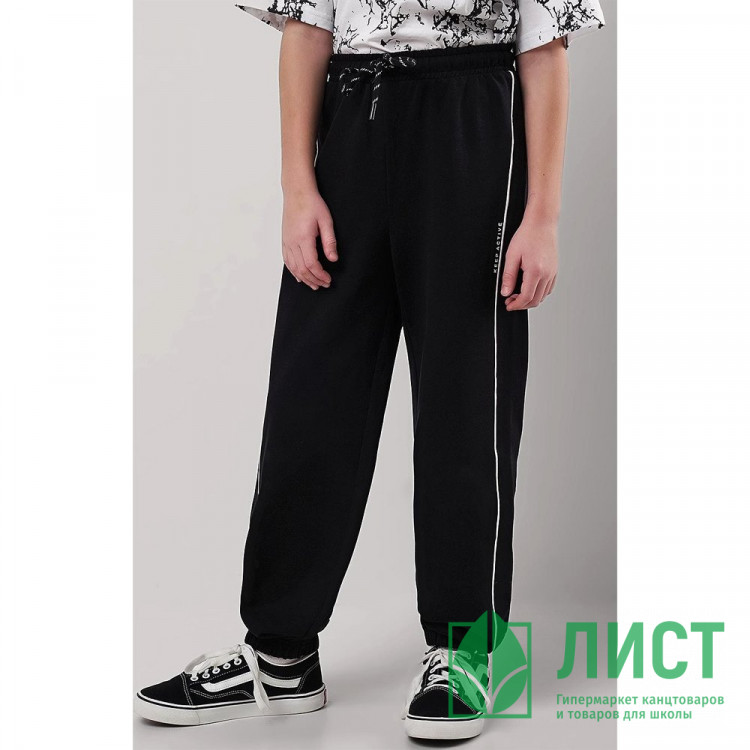 Брюки для мальчика артикул CLE 856986/14а_п размерный ряд 34/134-42/158 цвет черный