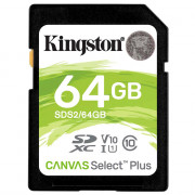 Карта памяти 64GB Kingston microSDXC Class 10 UHS-I U1 Canvas Select Plus