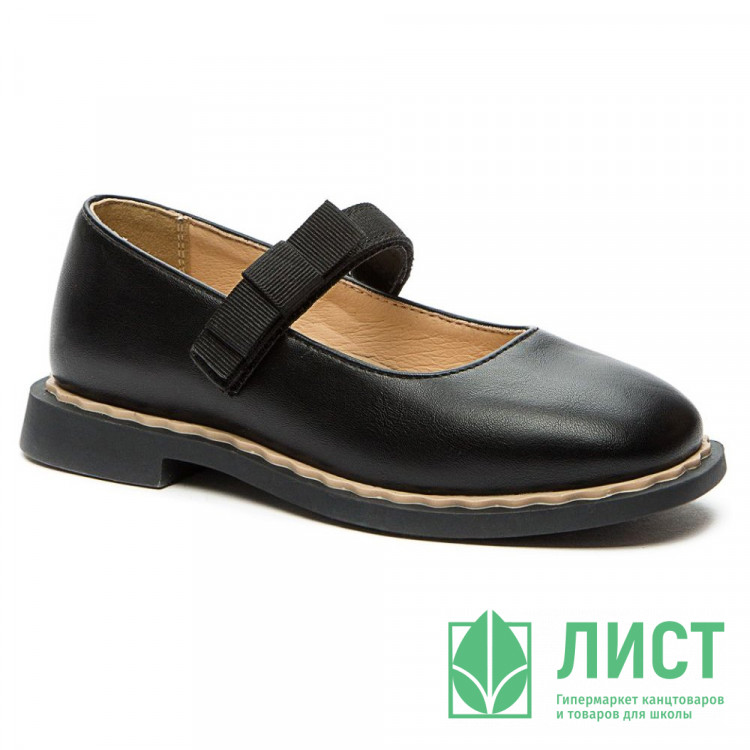 Туфли для девочки (BETSY) черный верх-искусственная кожа подкладка-натуральная кожа размерный ряд 30-35 арт.938405/02-01