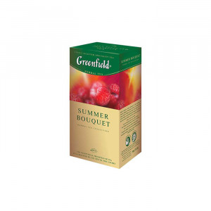 Чай Greenfield 25пак. Летний букет (Summer Bouguet) малина (Ст.10)
