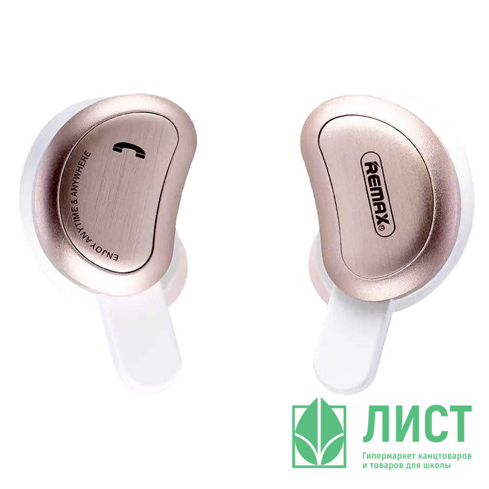 Наушники Remax TWS-1 Wireless,внутриканальные цв.бронза