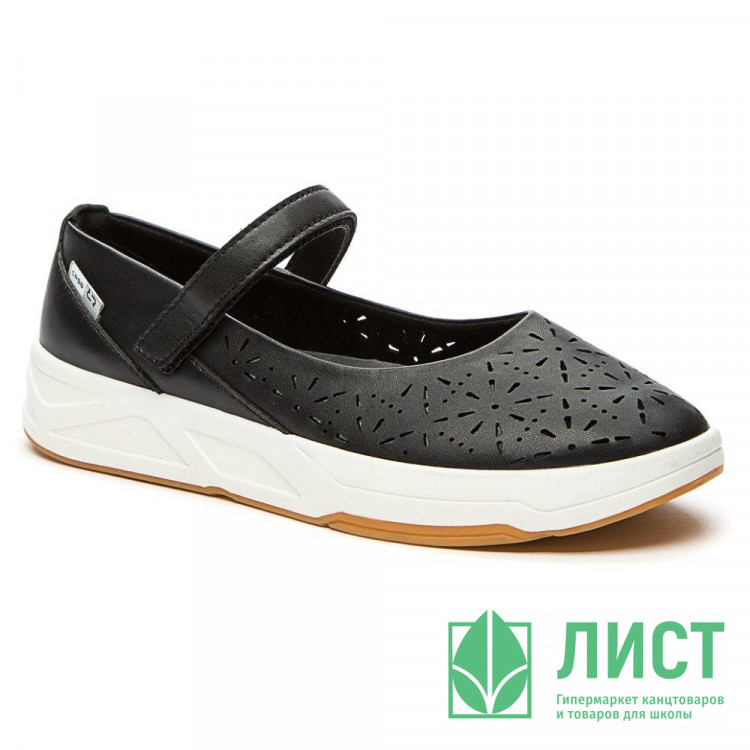 Туфли для девочки (CROSBY) черные верх-искусственный кожа подкладка-натуральная кожа размерный ряд 30-35 арт.238003/01-04